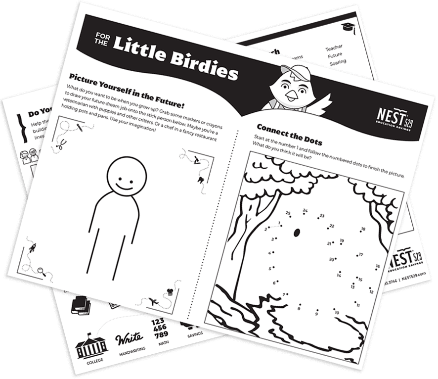 pages of Little Savers activities