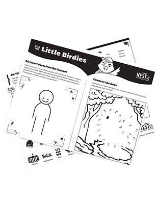 Pages of activity sheets.